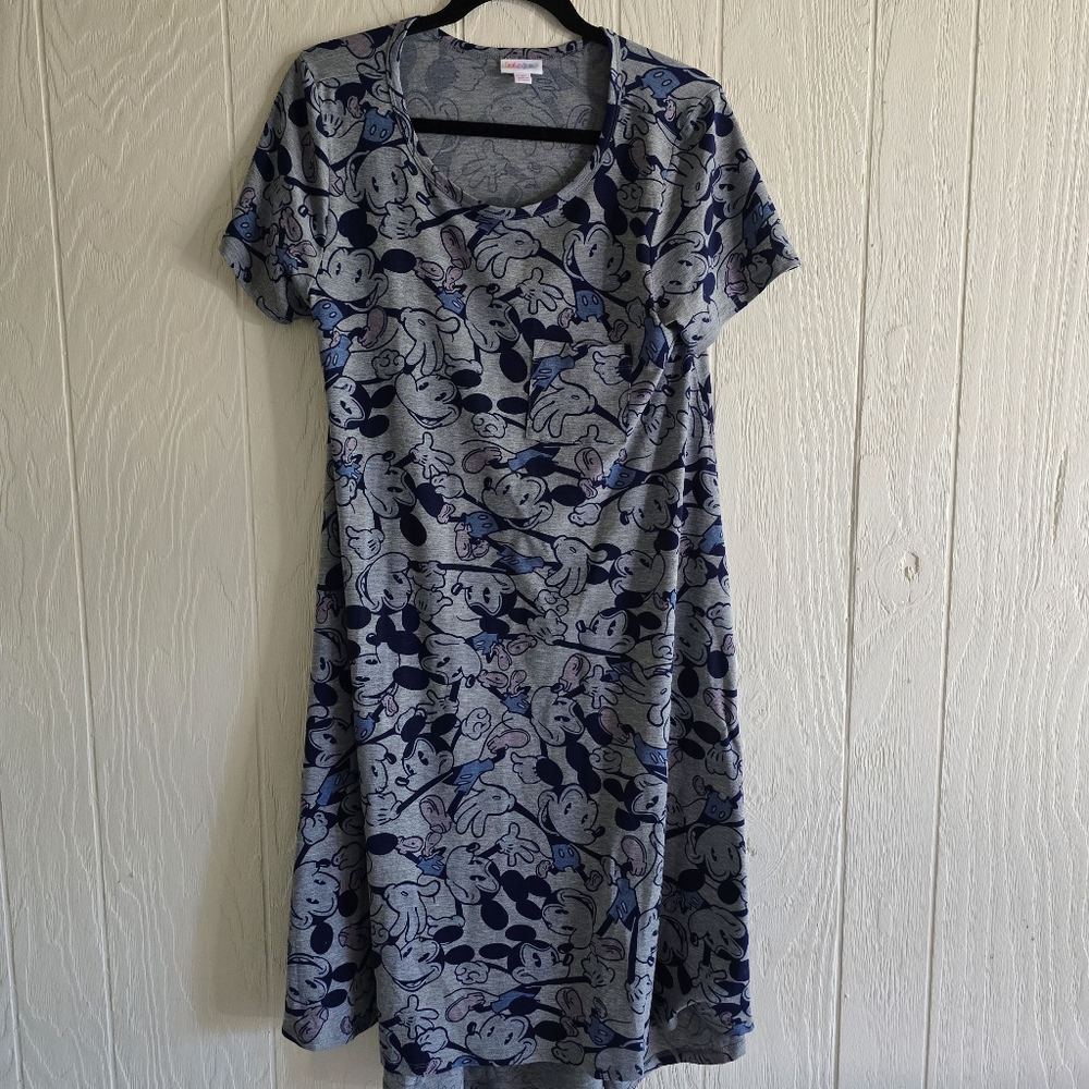 LuLaRoe Mickey Mouse Dress Sz M